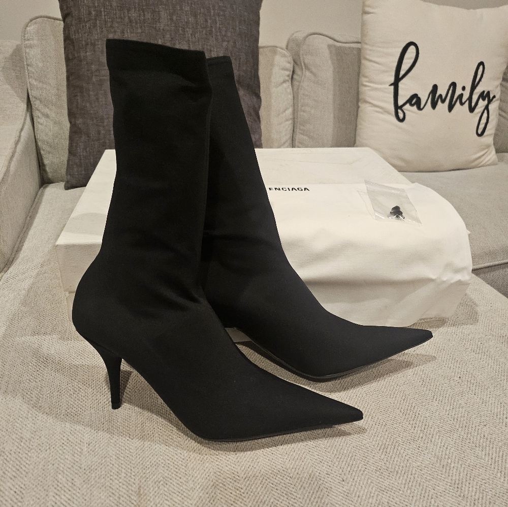 Brand New BALENCIAGA Knife Stretch-Knit Sock Boots